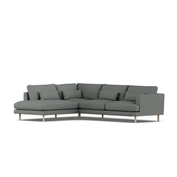 Bredhult sofa - Caleido Grey 1240-hvitoljet eik, 3-seters A2 - 1898
