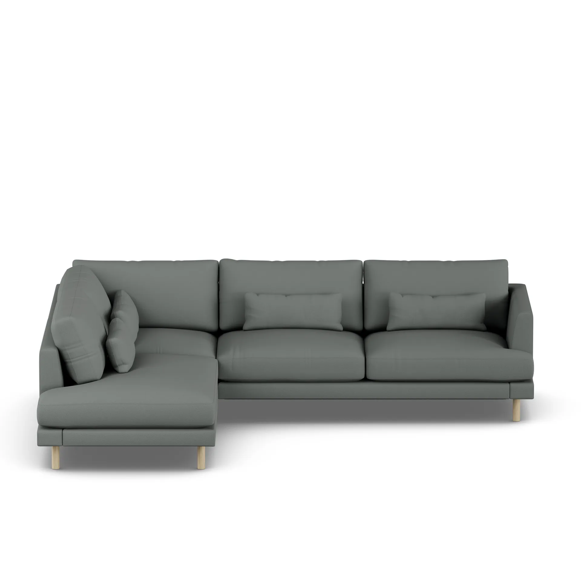 Bredhult sofa, Caleido Grey 1240-hvitoljet eik, 3-seters A2 1898