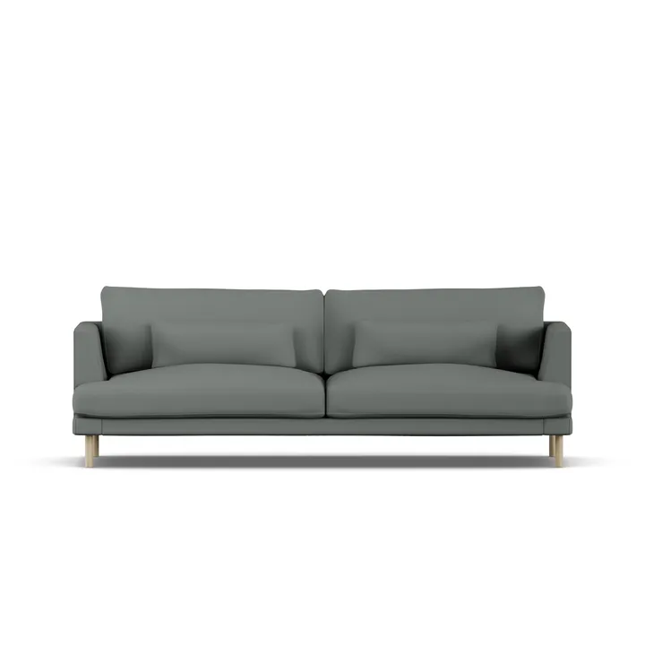 Bredhult sofa - Caleido Grey 1240-hvitoljet eik, 3-seters - 1898