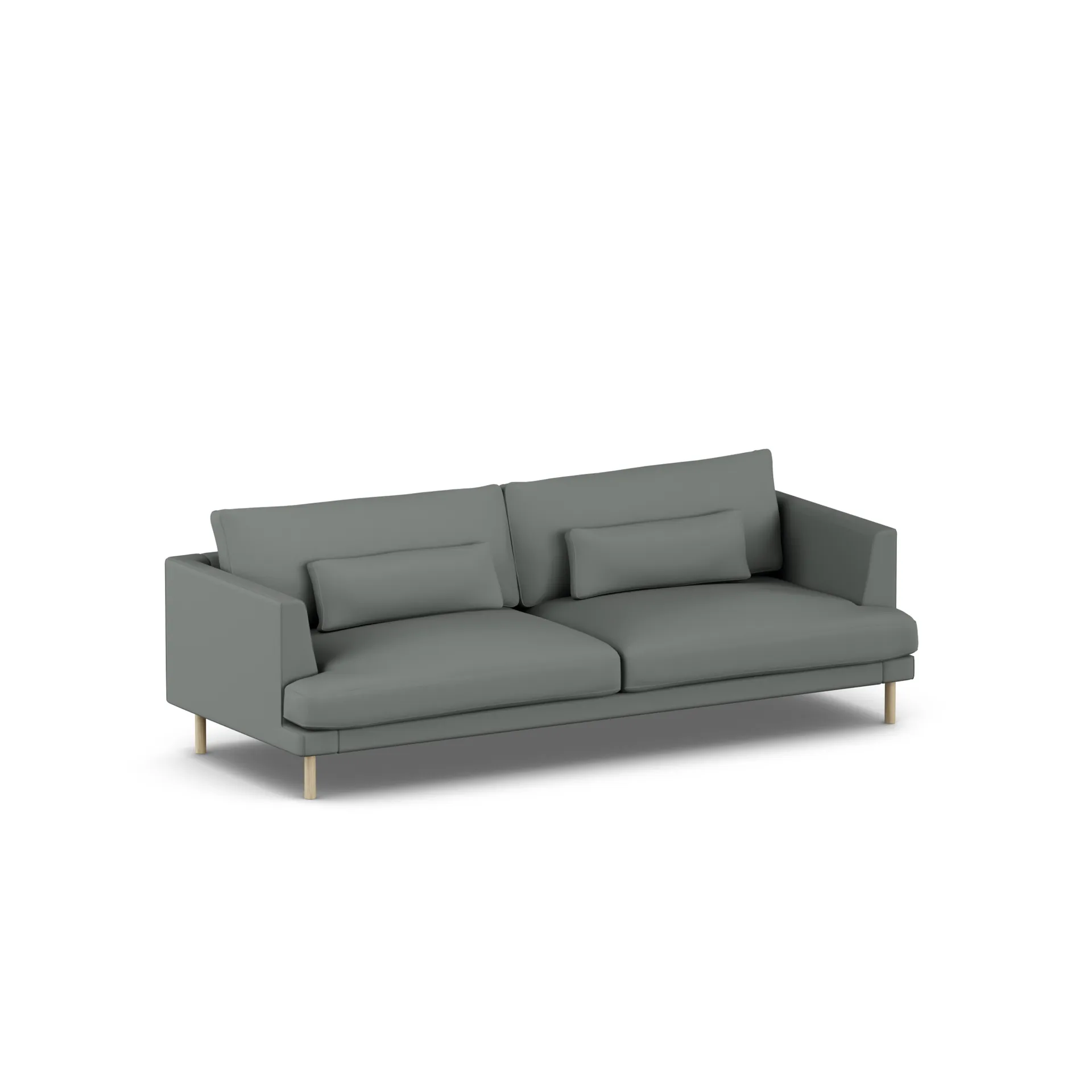 Bredhult sofa, Caleido Grey 1240-hvitoljet eik, 3-seters 1898