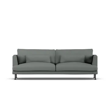 Bredhult sofa - Caleido Grey 1240-svart stål, 3-seters - 1898