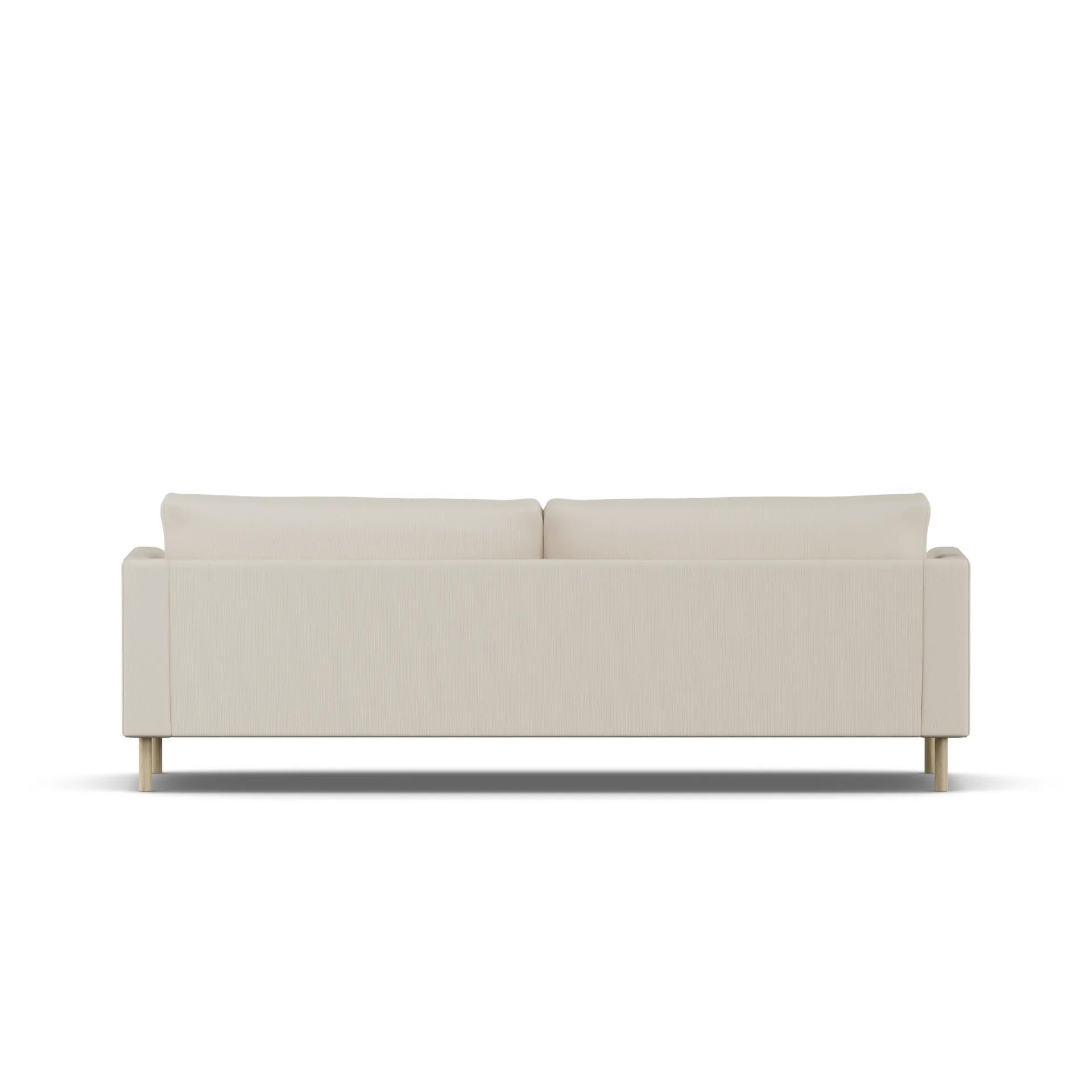 Bredhult sofa, Jump Beige 1956-hvitoljet eik, 3-seters 1898