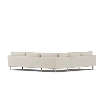 Bredhult sofa - Jump Beige 1956-hvitoljet eik, hjørnesofa F - 1898