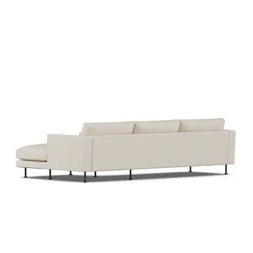 Bredhult sofa - Jump Beige 1956-svart stål, 2,5-seters C1 - 1898