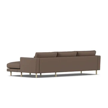 Bredhult sofa - Jump Brown 1955-hvitoljet eik, 2,5-seters C1 - 1898
