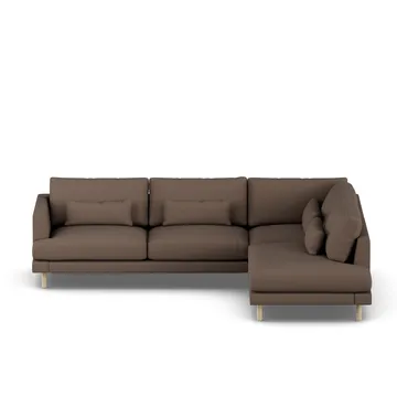 Bredhult sofa - Jump Brown 1955-hvitoljet eik, 3-seters A1 - 1898