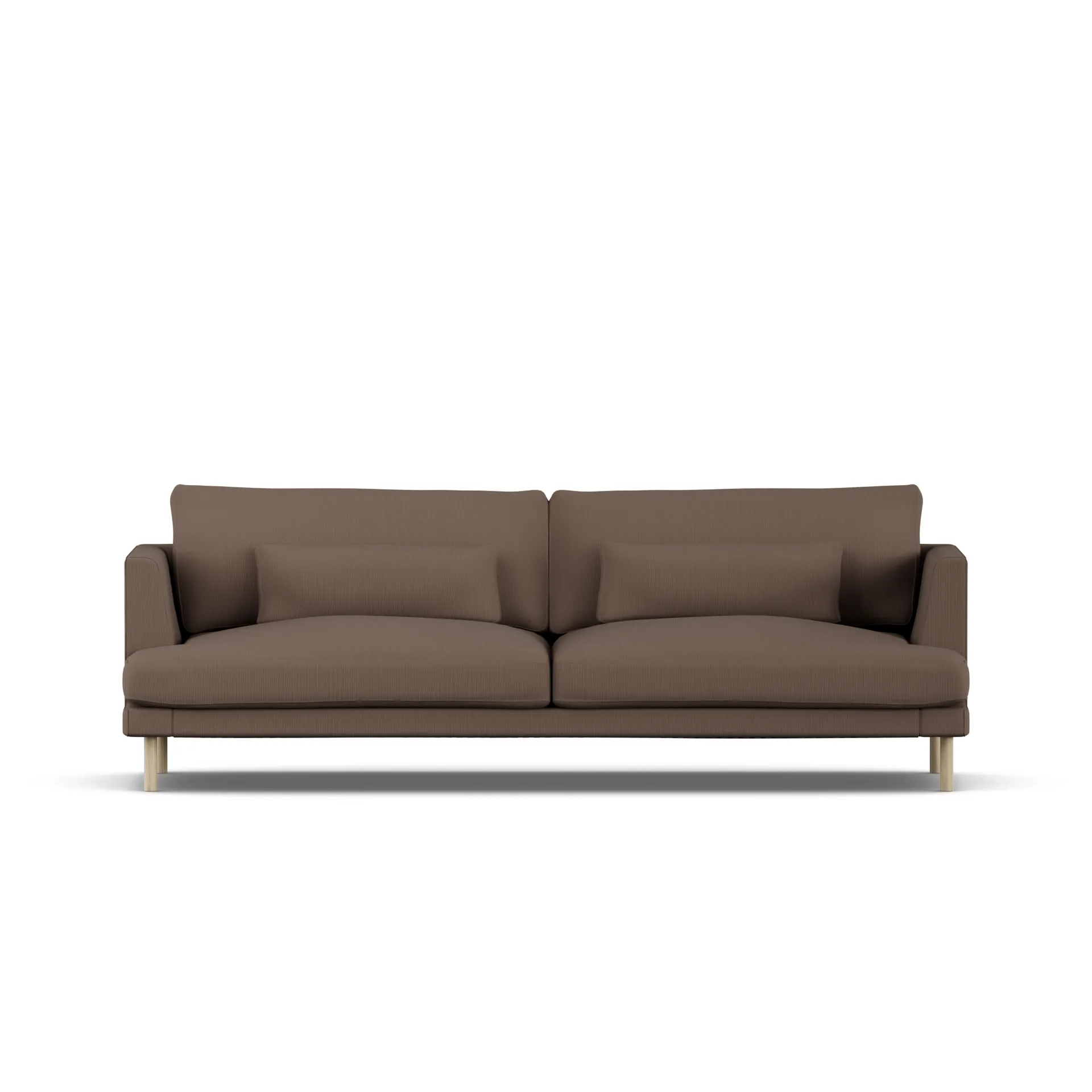 Bredhult sofa, Jump Brown 1955-hvitoljet eik, 3-seters 1898