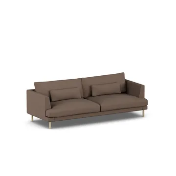 Bredhult sofa - Jump Brown 1955-hvitoljet eik, 3-seters - 1898
