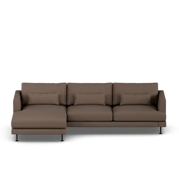 Bredhult sofa - Jump Brown 1955-svart stål, 2,5-seters C2 - 1898