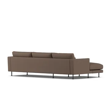 Bredhult sofa - Jump Brown 1955-svart stål, 2,5-seters C2 - 1898