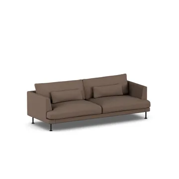 Bredhult sofa - Jump Brown 1955-svart stål, 3-seters - 1898