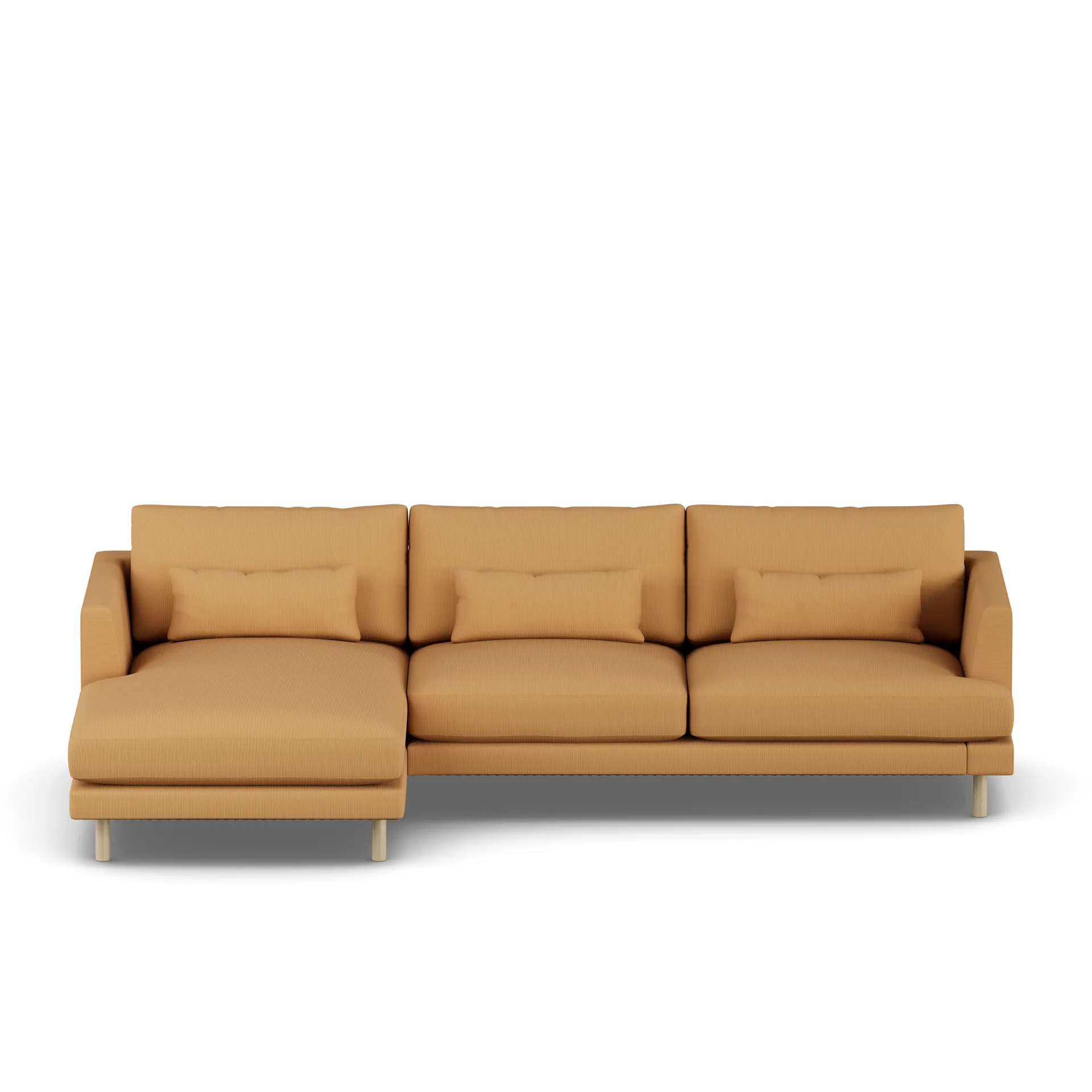 Bredhult sofa, Jump Honey 1959-hvitoljet eik, 2,5-seters C2 1898