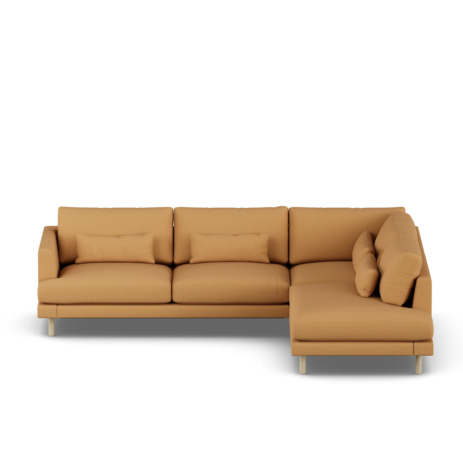 Bredhult sofa, Jump Honey 1959-hvitoljet eik, 3-seters A1 1898