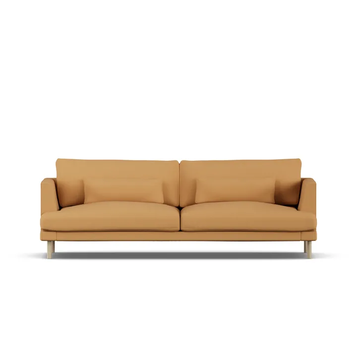 Bredhult sofa - Jump Honey 1959-hvitoljet eik, 3-seters - 1898