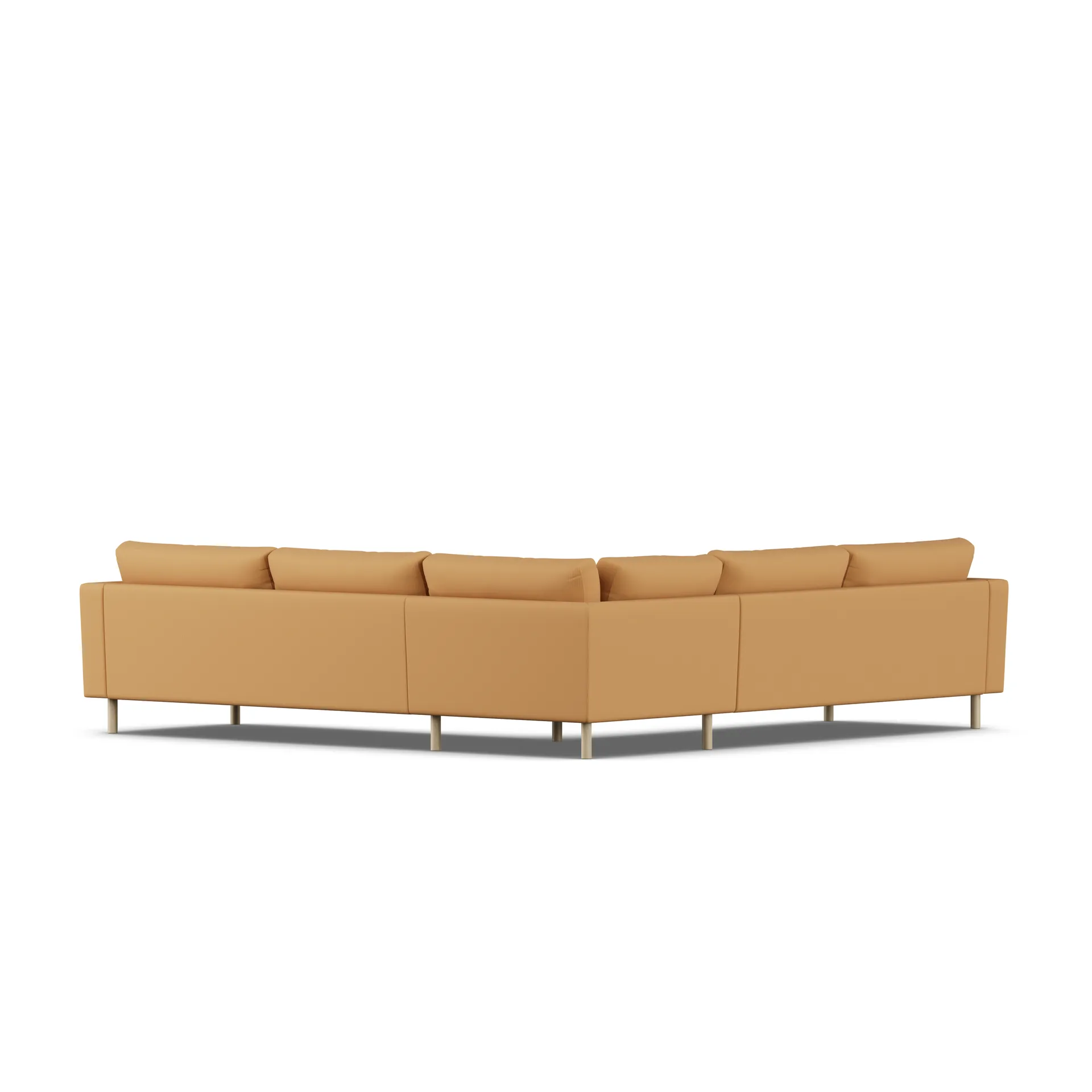 Bredhult sofa, Jump Honey 1959-hvitoljet eik, hjørnesofa F 1898
