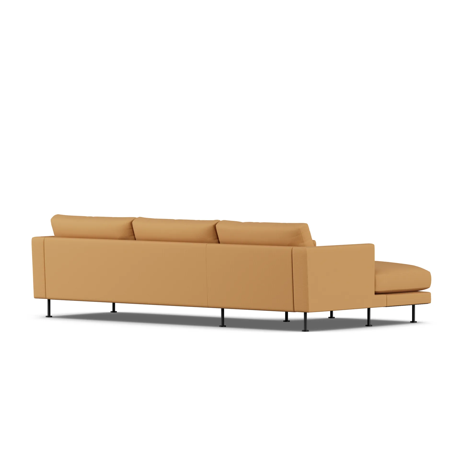 Bredhult sofa, Jump Honey 1959-svart stål, 2,5-seters C2 1898