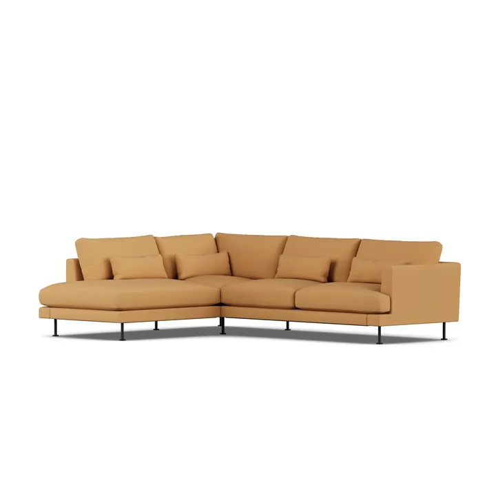 Bredhult sofa - Jump Honey 1959-svart stål, 3-seters A2 - 1898