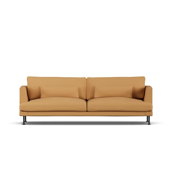Bredhult sofa - Jump Honey 1959-svart stål, 3-seters - 1898