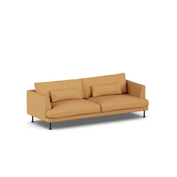Bredhult sofa - Jump Honey 1959-svart stål, 3-seters - 1898