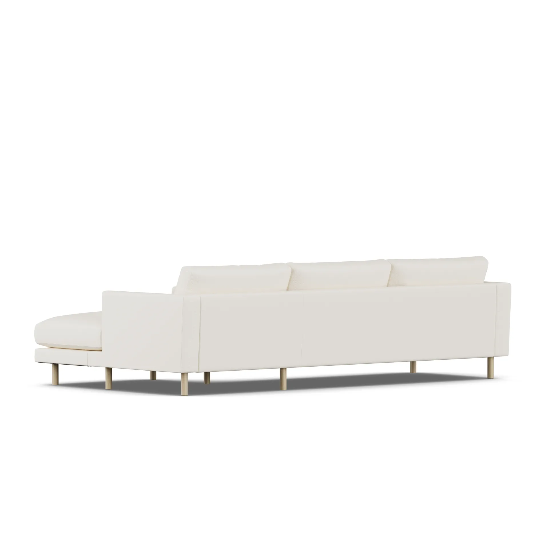 Bredhult sofa, Jump Off White 1954-hvitoljet eik, 2,5-seters C1 1898