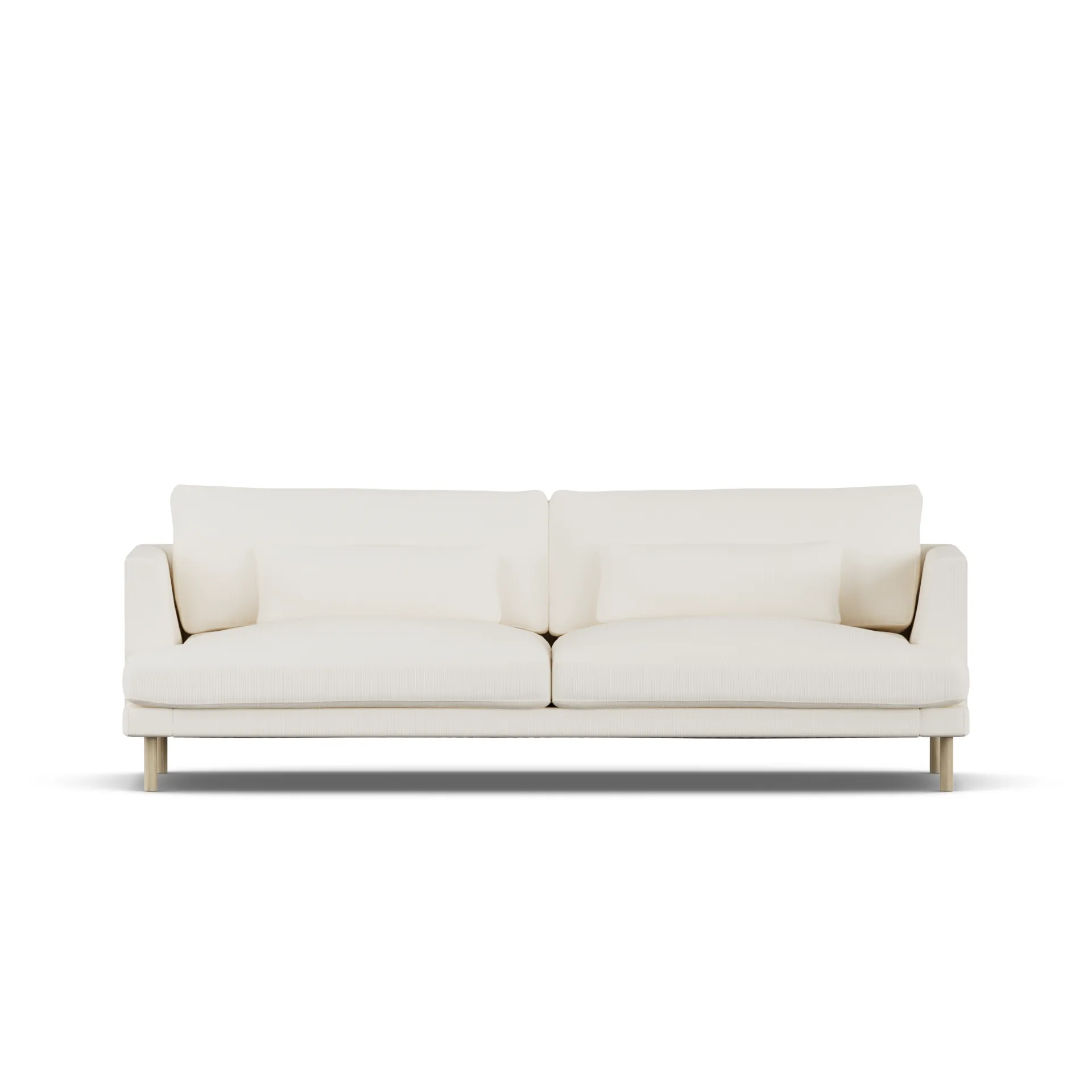 Bredhult sofa, Jump Off White 1954-hvitoljet eik, 3-seters 1898