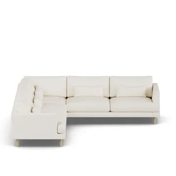 Bredhult sofa - Jump Off White 1954-hvitoljet eik, hjørnesofa F - 1898