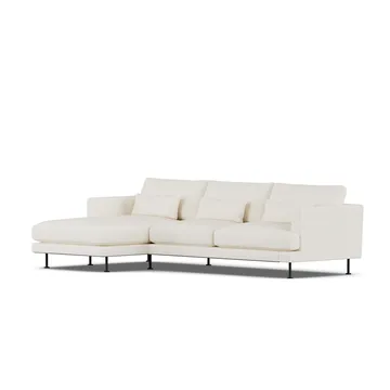 Bredhult sofa - Jump Off White 1954-svart stål, 2,5-seters C2 - 1898