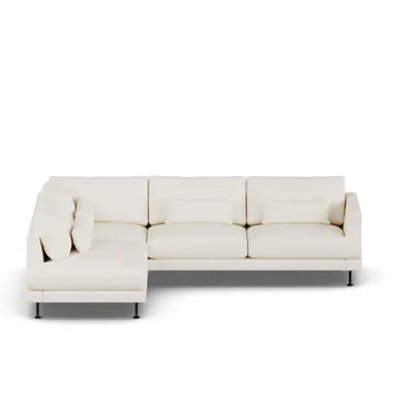 Bredhult sofa - Jump Off White 1954-svart stål, 3-seters A2 - 1898