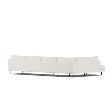 Bredhult sofa - Jump Off White 1954-svart stål, 4-seters B2 - 1898