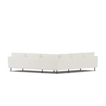 Bredhult sofa - Jump Off White 1954-svart stål, hjørnesofa F - 1898