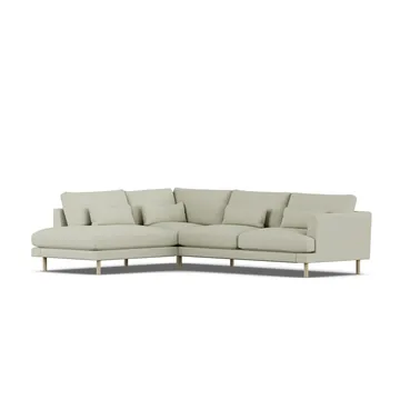 Bredhult sofa - Luiza Beige 3981-hvitoljet eik, 3-seters A2 - 1898