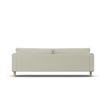 Bredhult sofa - Luiza Beige 3981-hvitoljet eik, 3-seters - 1898