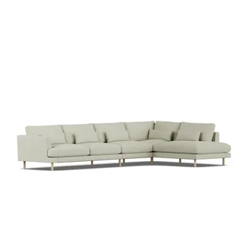Bredhult sofa - Luiza Beige 3981-hvitoljet eik, 4-seters B1 - 1898