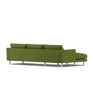 Bredhult sofa - Luiza Green 3975-hvitoljet eik, 2,5-seters C2 - 1898