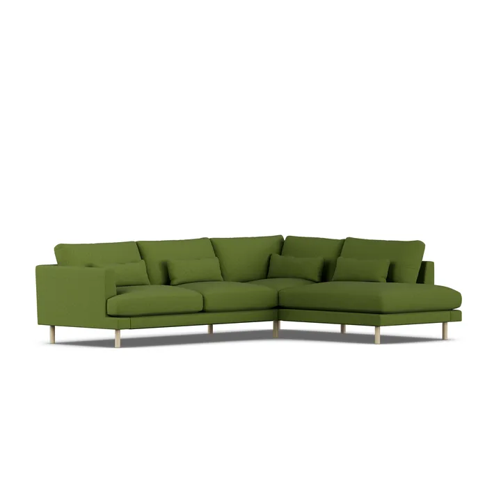 Bredhult sofa - Luiza Green 3975-hvitoljet eik, 3-seters A1 - 1898