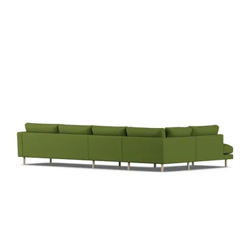 Bredhult sofa - Luiza Green 3975-hvitoljet eik, 4-seters B2 - 1898