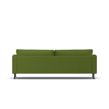 Bredhult sofa - Luiza Green 3975-svart stål, 3-seters - 1898