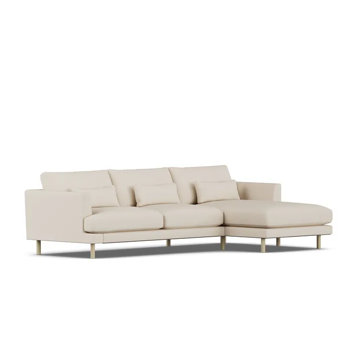 Bredhult sofa - Same Beige 6670-hvitoljet eik, 2,5-seters C1 - 1898