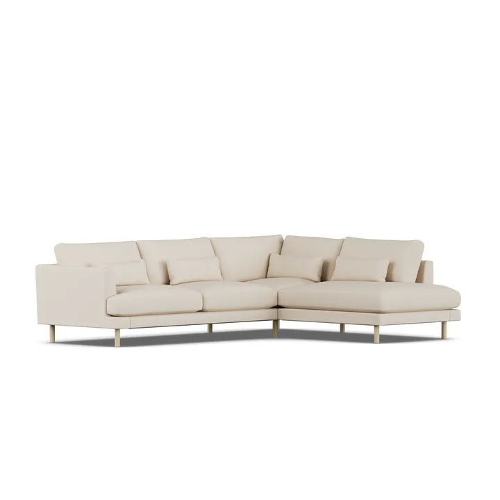 Bredhult sofa - Same Beige 6670-hvitoljet eik, 3-seters A1 - 1898
