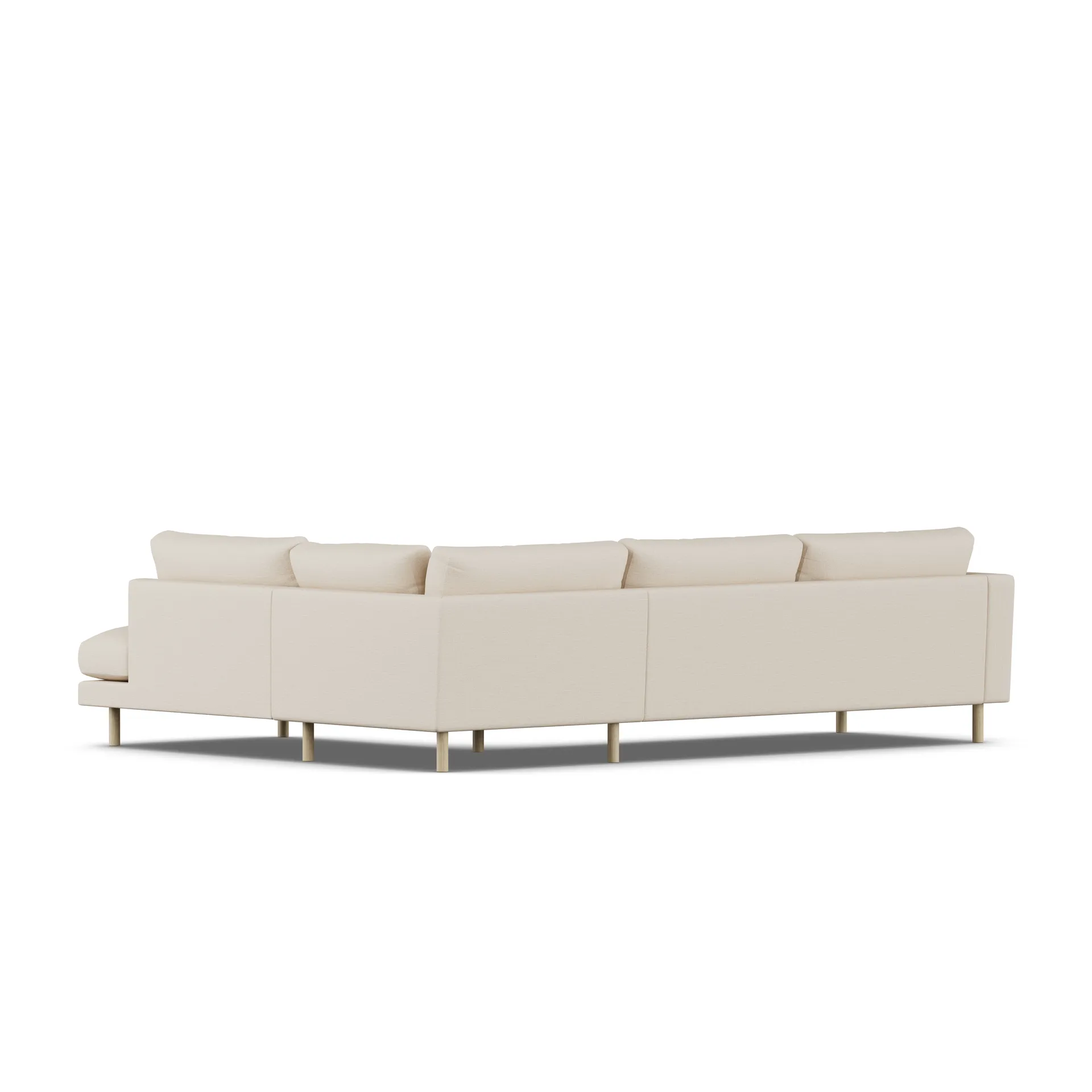 Bredhult sofa, Same Beige 6670-hvitoljet eik, 3-seters A1 1898