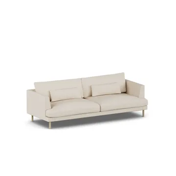 Bredhult sofa - Same Beige 6670-hvitoljet eik, 3-seters - 1898