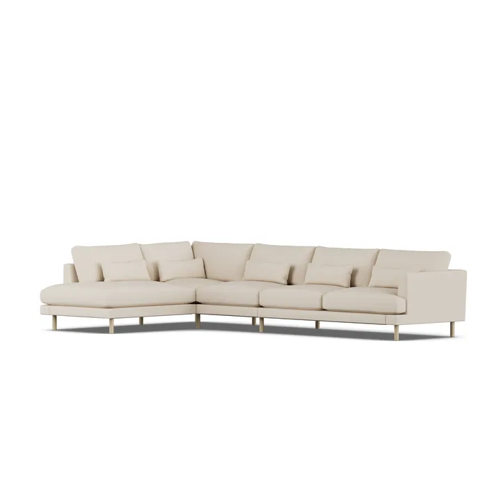 Bredhult sofa - Same Beige 6670-hvitoljet eik, 4-seters B2 - 1898