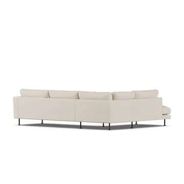 Bredhult sofa - Same Beige 6670-svart stål, 3-seters A2 - 1898