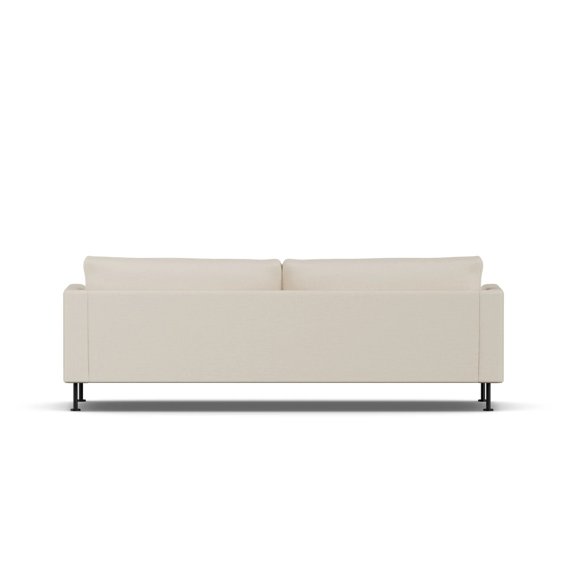 Bredhult sofa, Same Beige 6670-svart stål, 3-seters 1898