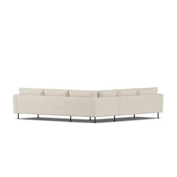 Bredhult sofa - Same Beige 6670-svart stål, hjørnesofa F - 1898