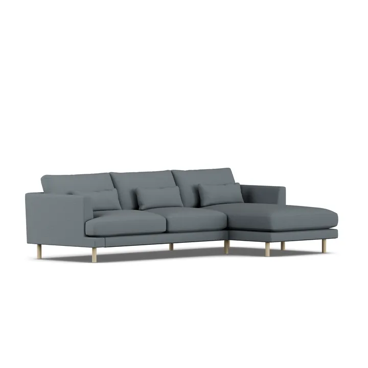 Bredhult sofa - Same Blue 6678-hvitoljet eik, 2,5-seters C1 - 1898