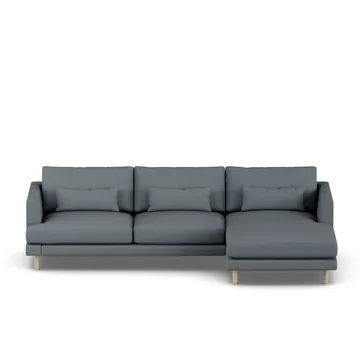 Bredhult sofa - Same Blue 6678-hvitoljet eik, 2,5-seters C1 - 1898