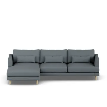 Bredhult sofa - Same Blue 6678-hvitoljet eik, 2,5-seters C2 - 1898