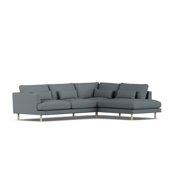 Bredhult sofa - Same Blue 6678-hvitoljet eik, 3-seters A1 - 1898