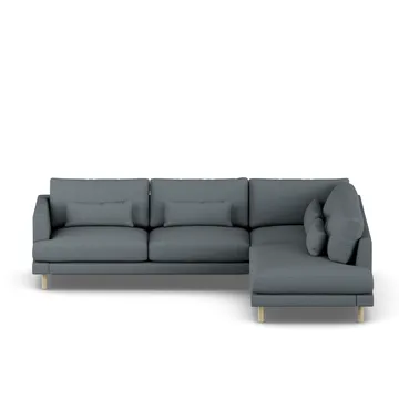 Bredhult sofa - Same Blue 6678-hvitoljet eik, 3-seters A1 - 1898
